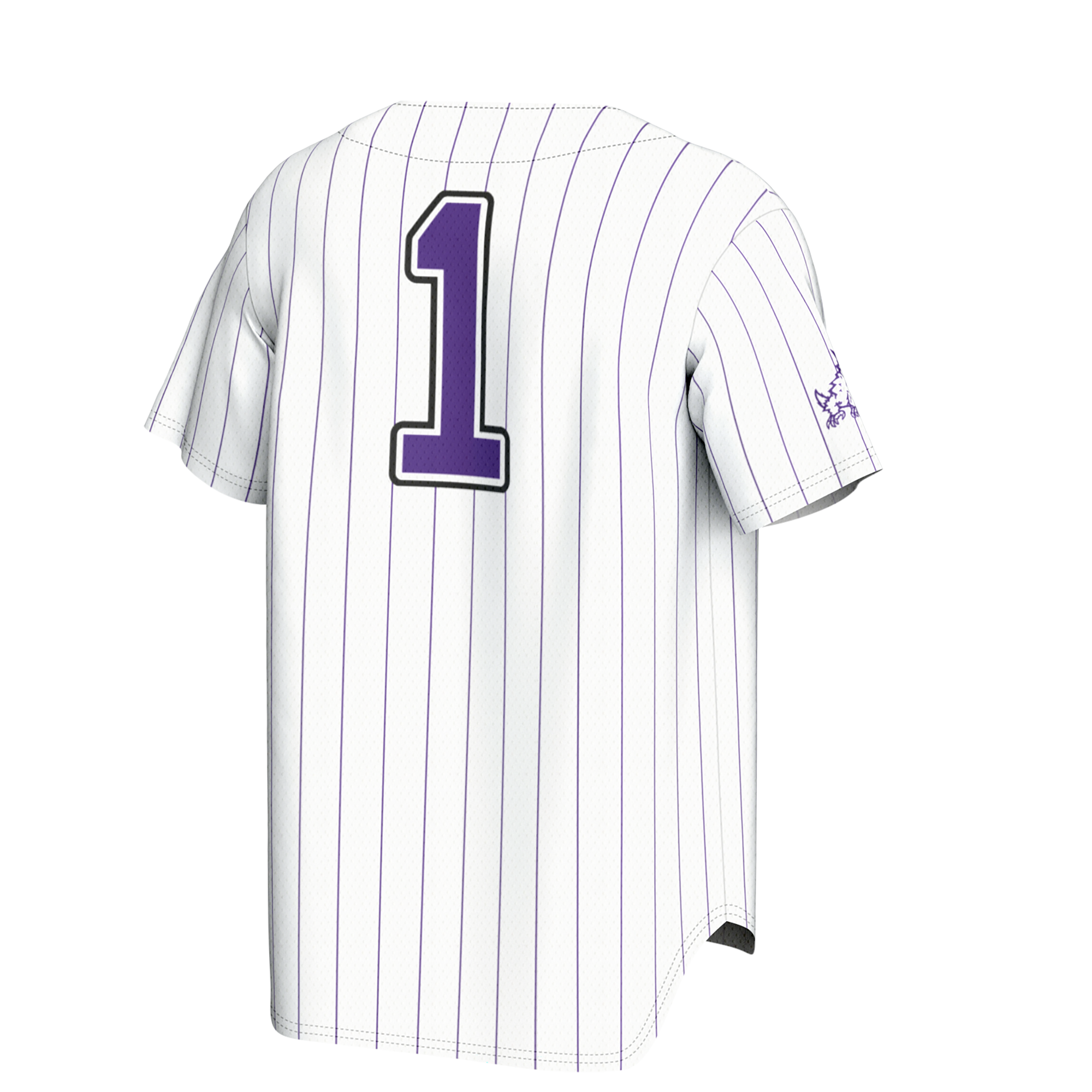 GameDay Greats White TCU Horned Frogs Lightweight Collegiate Baseball Fashion Jersey
