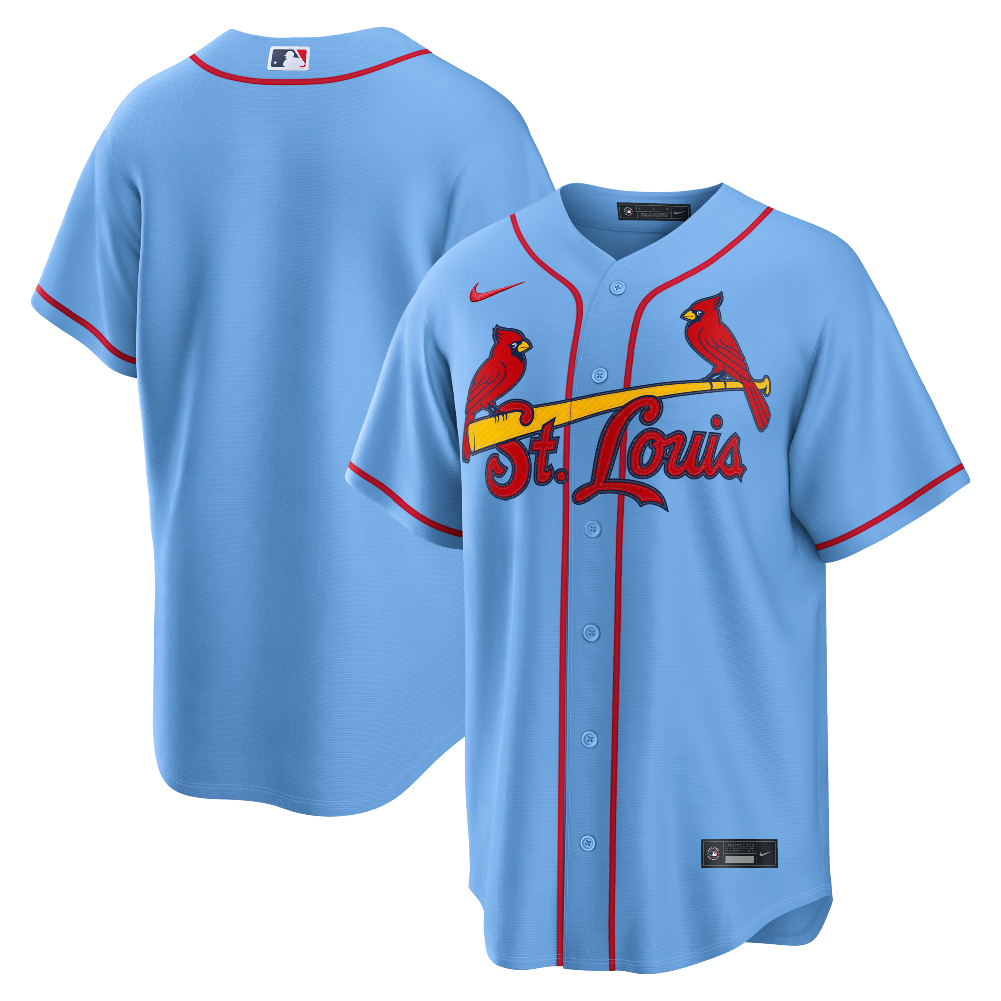 St. Louis Cardinals Nike Light Blue Alternate Replica Jersey