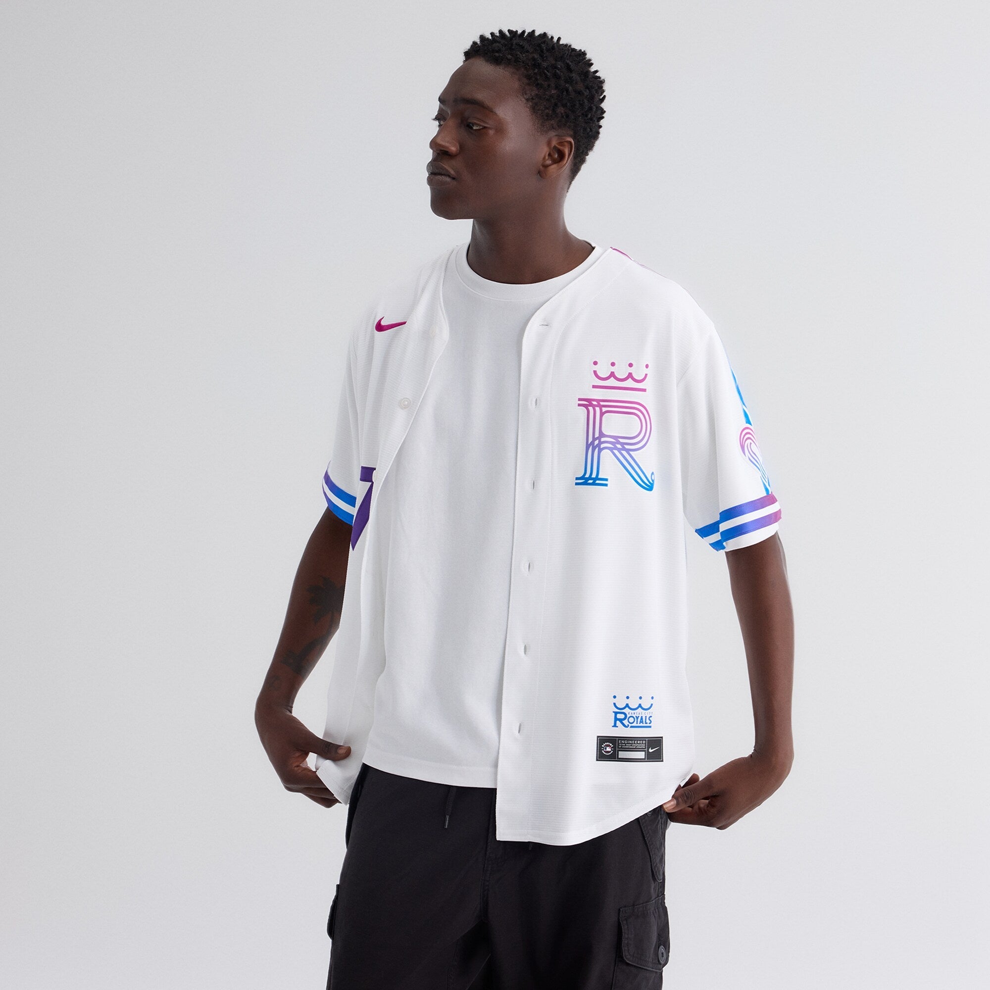 Kansas City Royals Bobby Witt Jr. Nike White 2026 City Connect Stadium Jersey