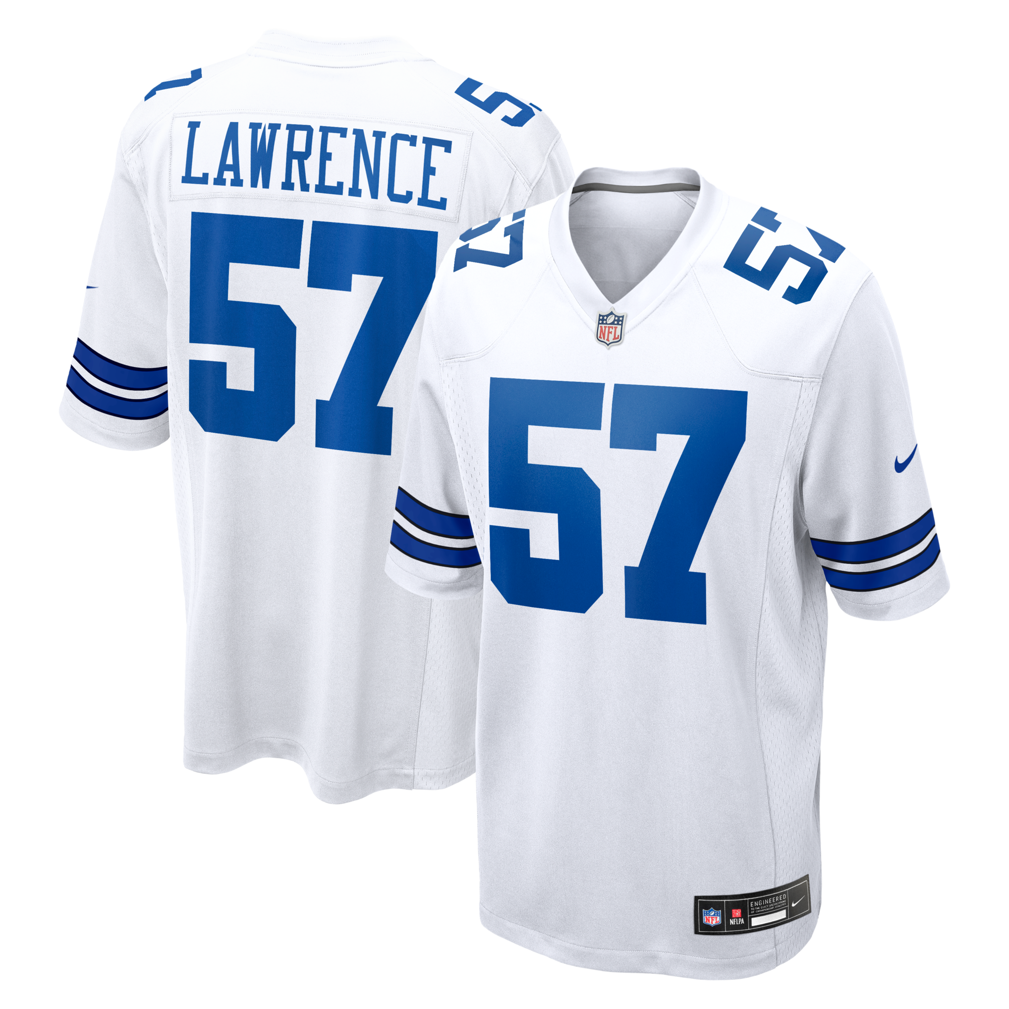 Dallas Cowboys Malachi Lawrence Nike White Game Jersey