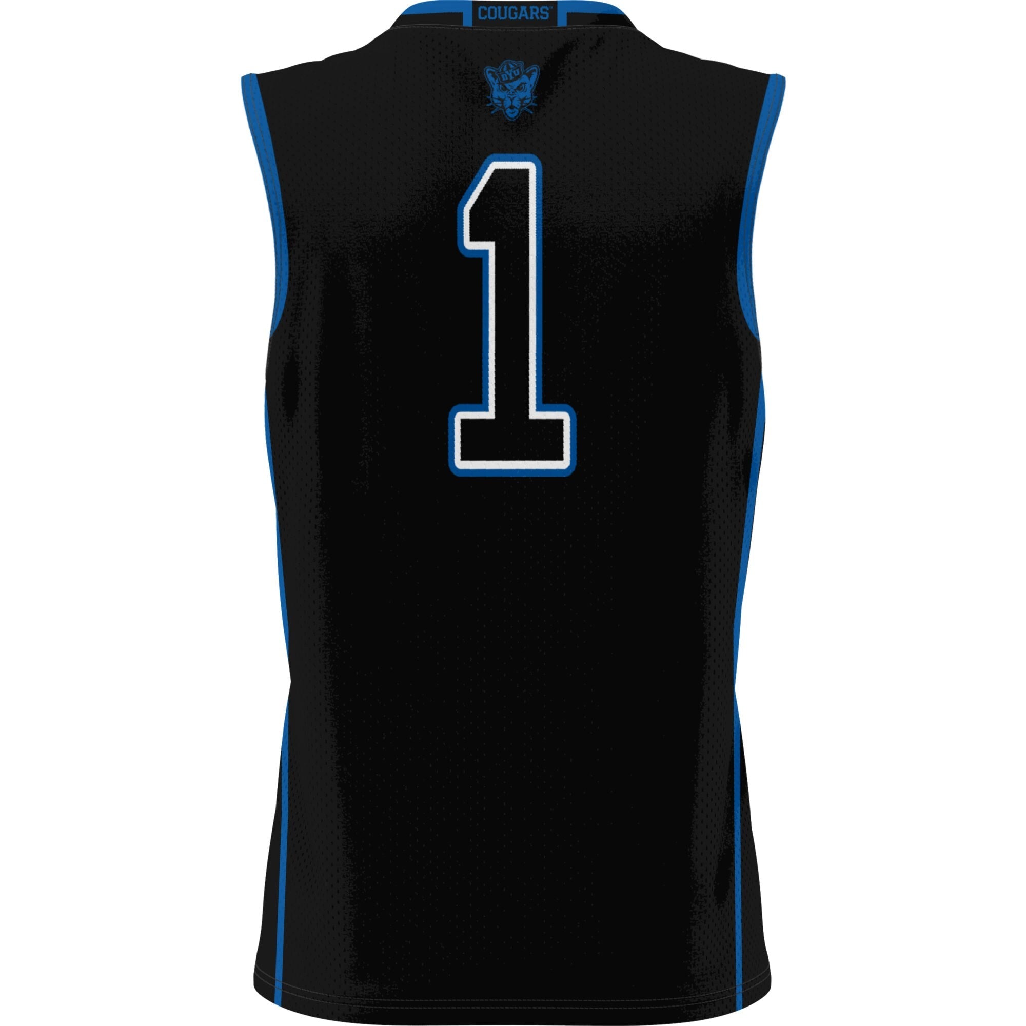 Male GameDay Greats #1 Black BYU Cougars Lightweight Basketball Jersey
