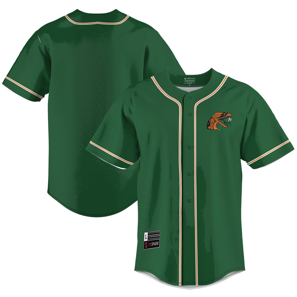 GameDay Greats Green Florida A&M Rattlers Lightweight Baseball Jersey
