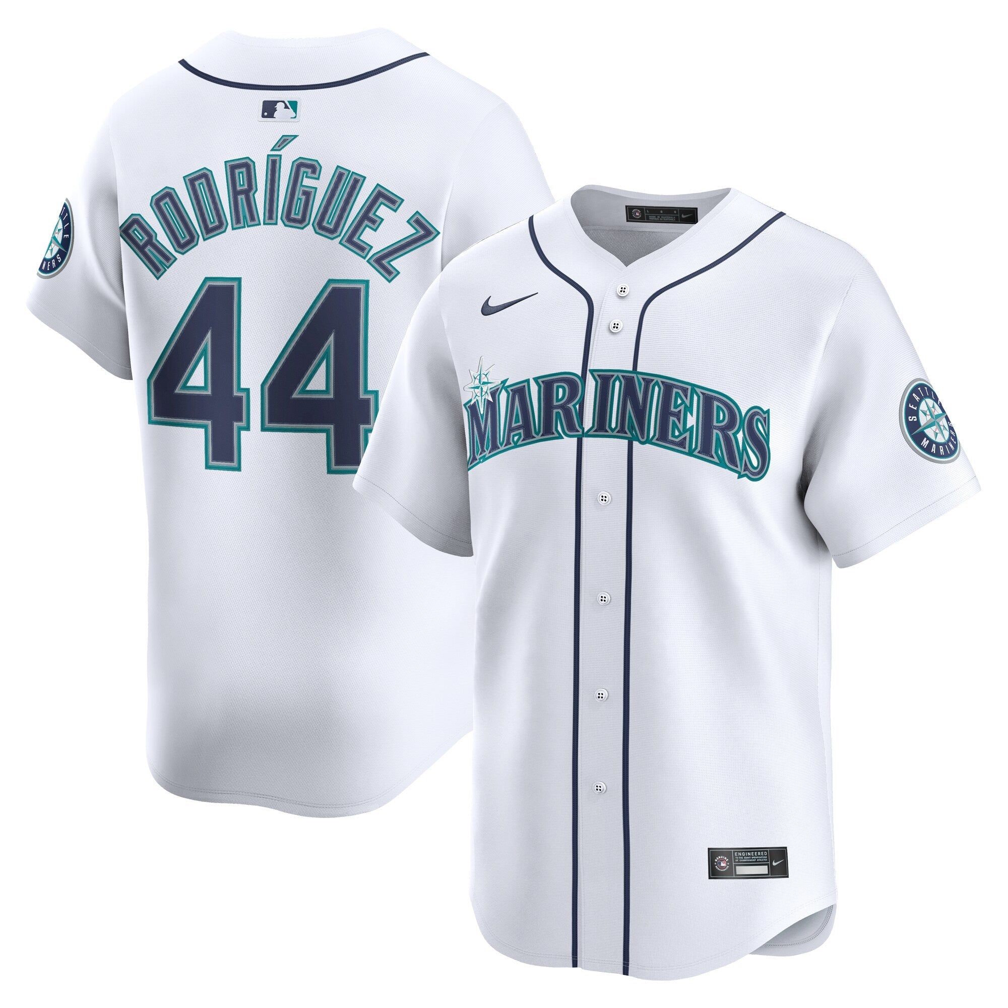 Seattle Mariners Julio Rodríguez Nike White Home Limited Player Jersey