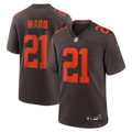 Cleveland Browns Denzel Ward Nike Brown Alpha Dawg Game Jersey