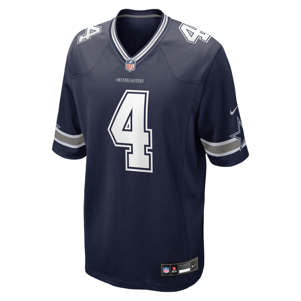 Dallas Cowboys Dak Prescott Nike Navy Game Team Jersey