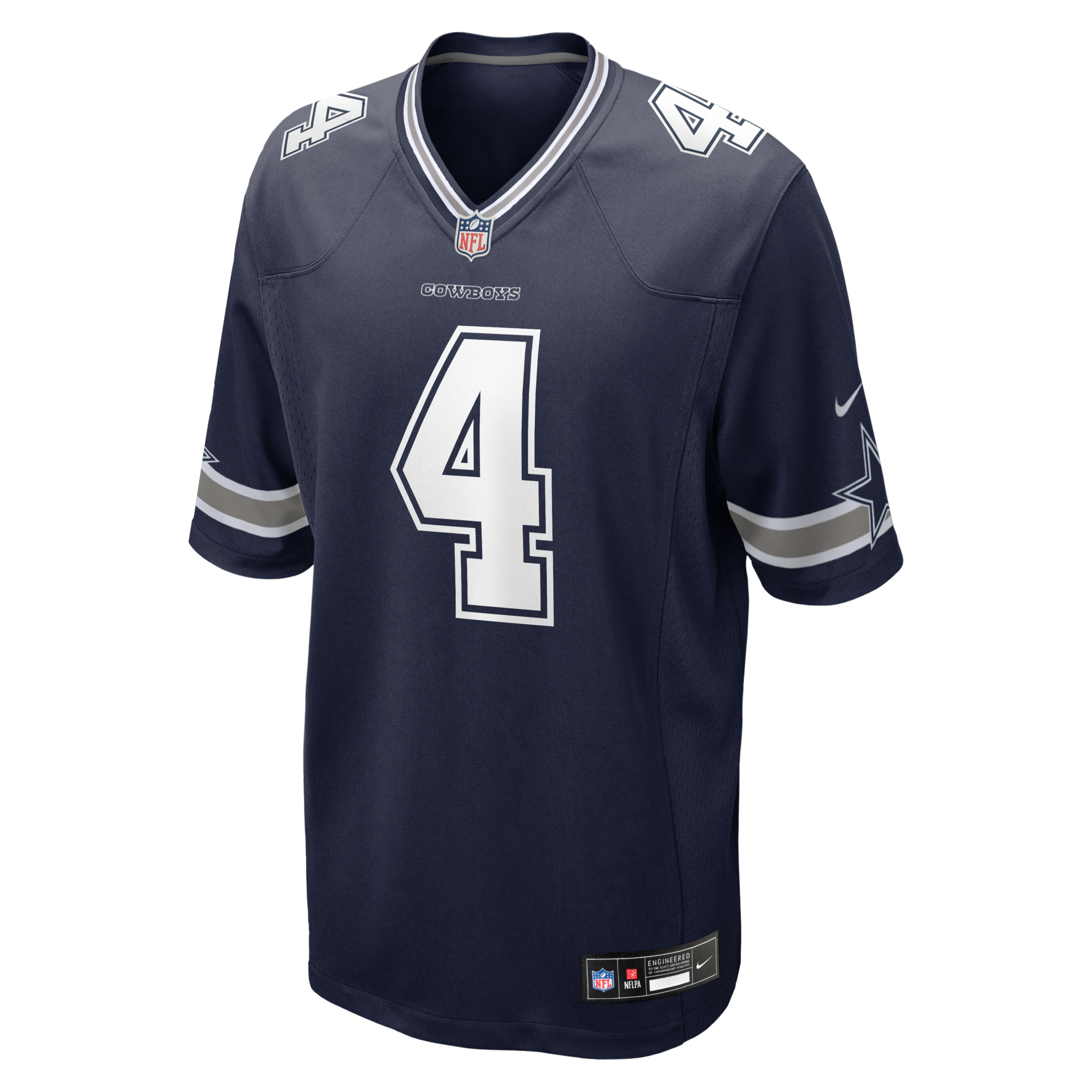 Dallas Cowboys Dak Prescott Nike Navy Game Team Jersey