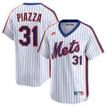 New York Mets Mike Piazza Nike White Throwback Cooperstown Collection Limited Jersey