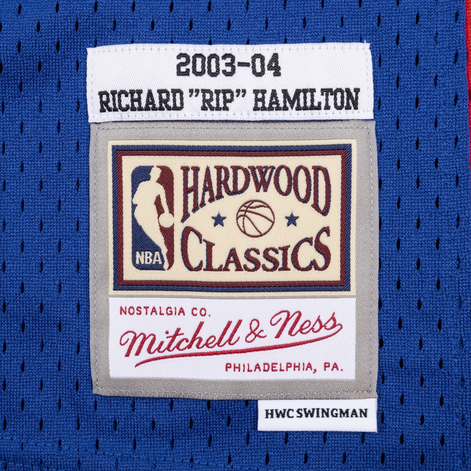 Detroit Pistons Mitchell & Ness Richard Hamilton 2003 Swingman Authentic Jersey - Royal Blue