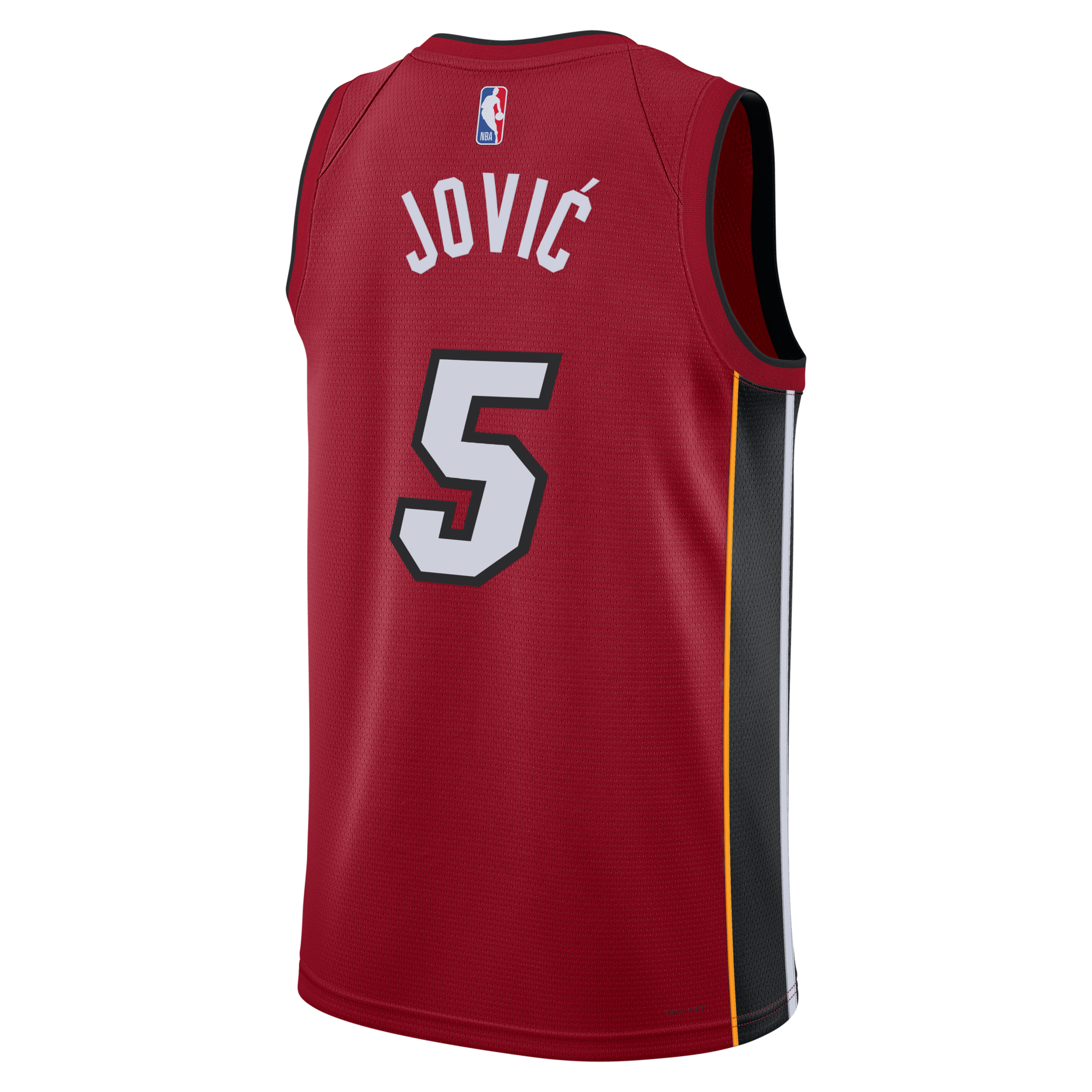 Miami Heat Jordan Brand Statement Edition Swingman Jersey - Red - Nikola Jovi?