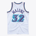 Utah Jazz Karl Malone 1996 Hardwood Classics Swingman Jersey By Mitchell & Ness - White -
