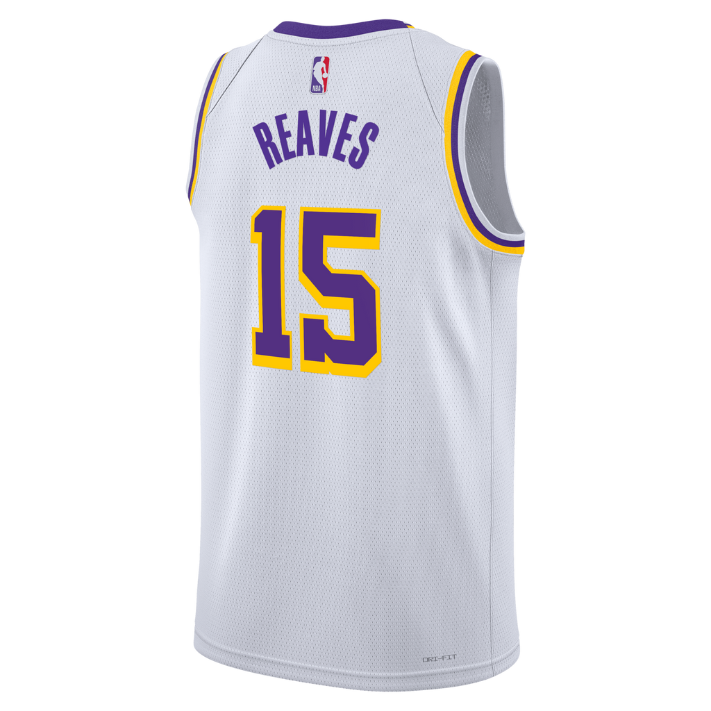 Los Angeles Lakers Nike Association Edition Swingman Jersey - White - Austin Reaves