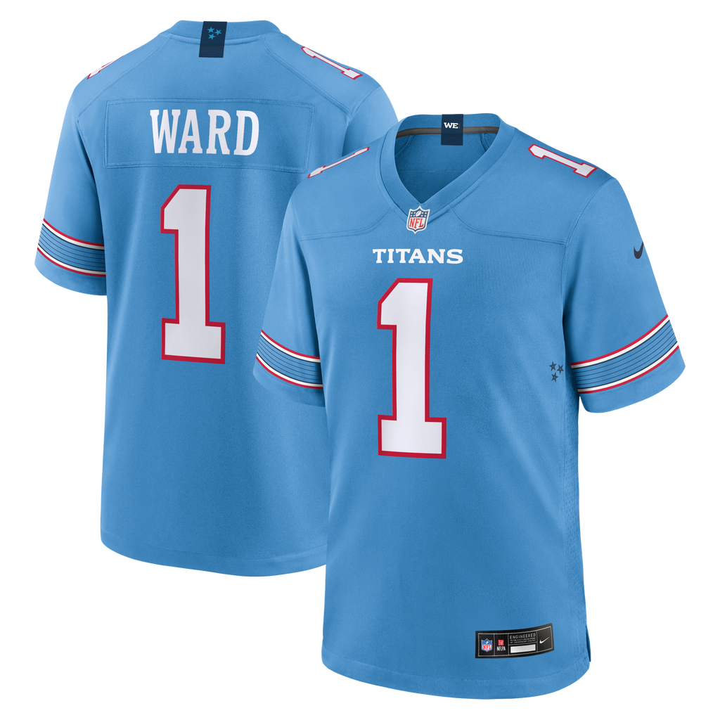 Tennessee Titans Cameron Ward Nike Light Blue Game Jersey