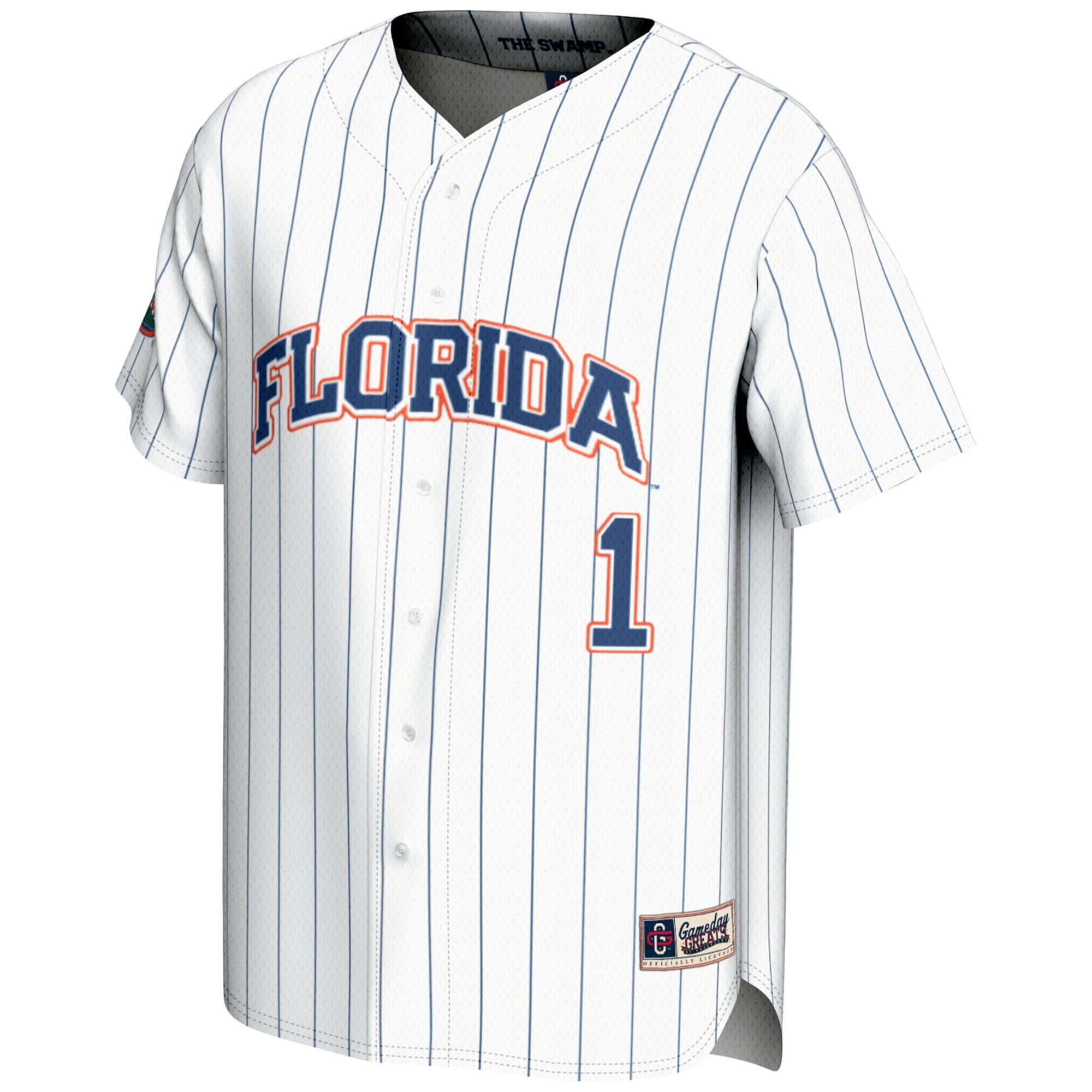 GameDay Greats #1 White Florida Gators Lightweight Baseball Jersey