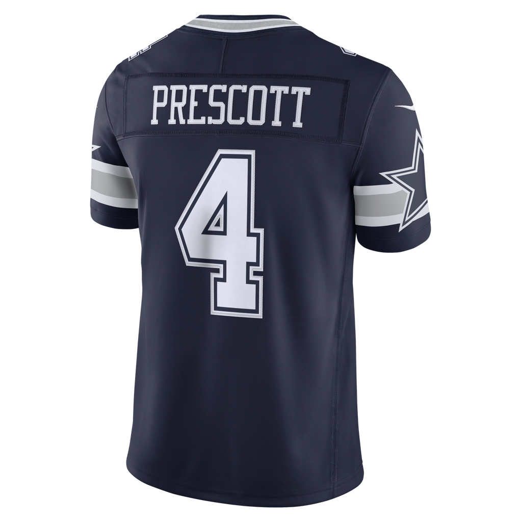 Dallas Cowboys Dak Prescott Nike Navy Team Vapor F.U.S.E. Stitched Limited Jersey