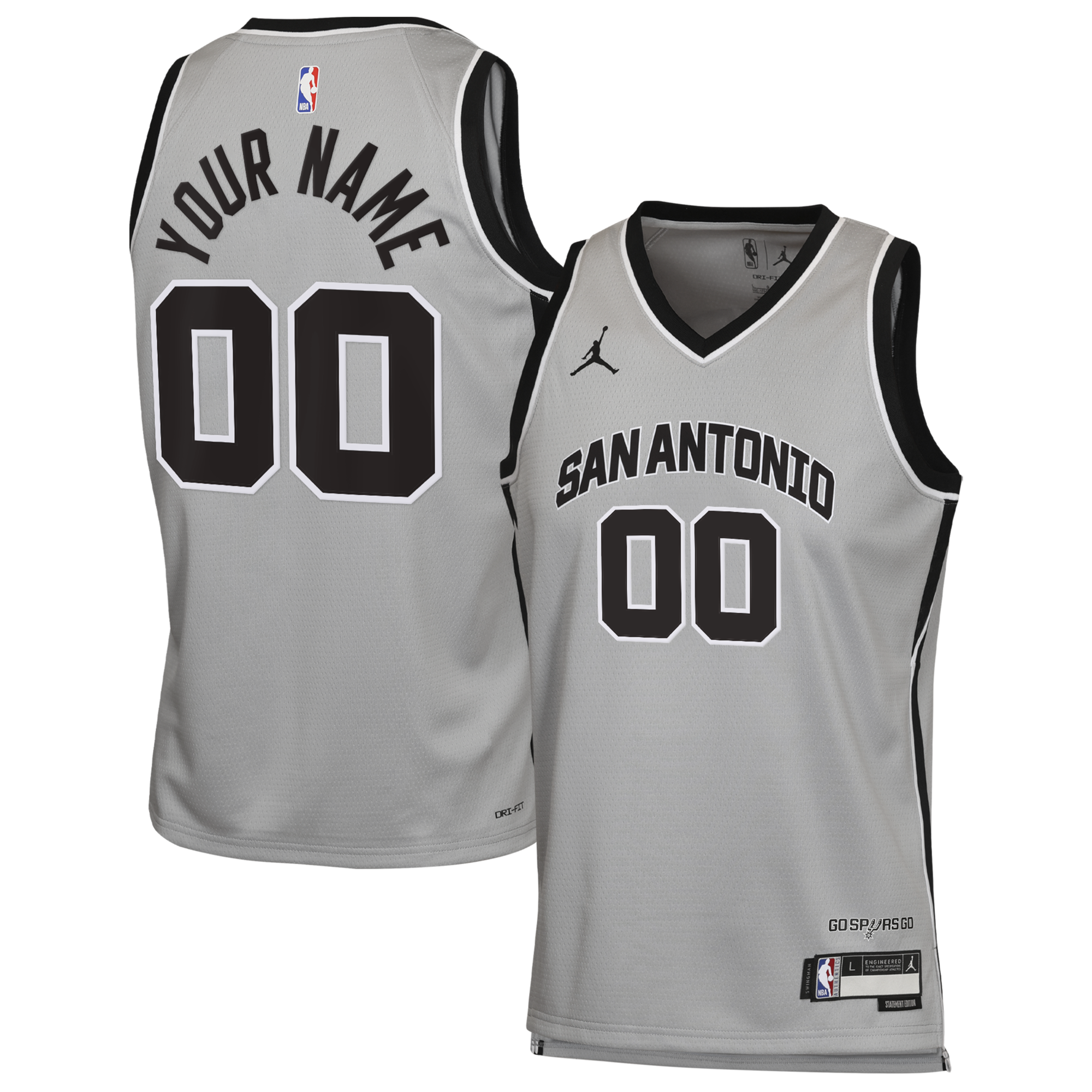 San Antonio Spurs Jordan Statement Jersey - Custom