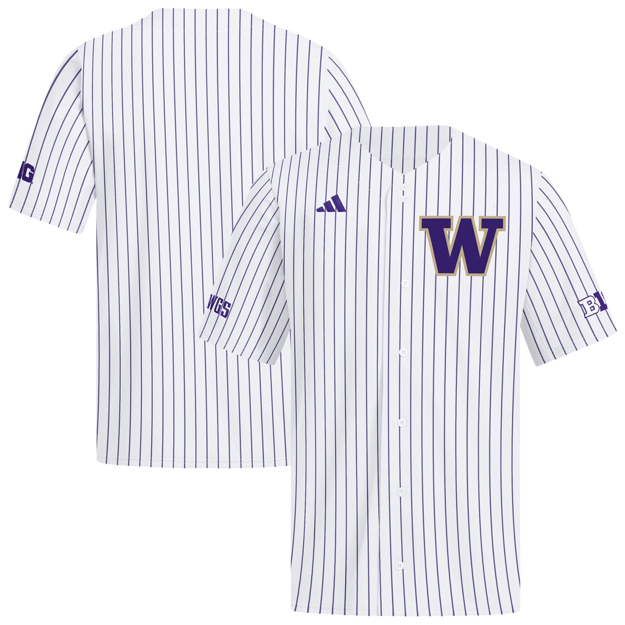 adidas White Washington Huskies Home Replica Baseball Jersey