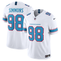 Tennessee Titans Jeffery Simmons Nike White Vapor F.U.S.E. Stitched Limited Jersey