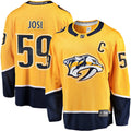 Nashville Predators Roman Josi Fanatics Gold Home Breakaway Jersey