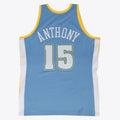 Denver Nuggets Carmelo Anthony 2003-04 Hardwood Classics Road Swingman Jersey By Mitchell & Ness - Blue -