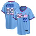 Atlanta Braves Spencer Strider Nike Powder Blue 2026 City Connect Stadium Jersey