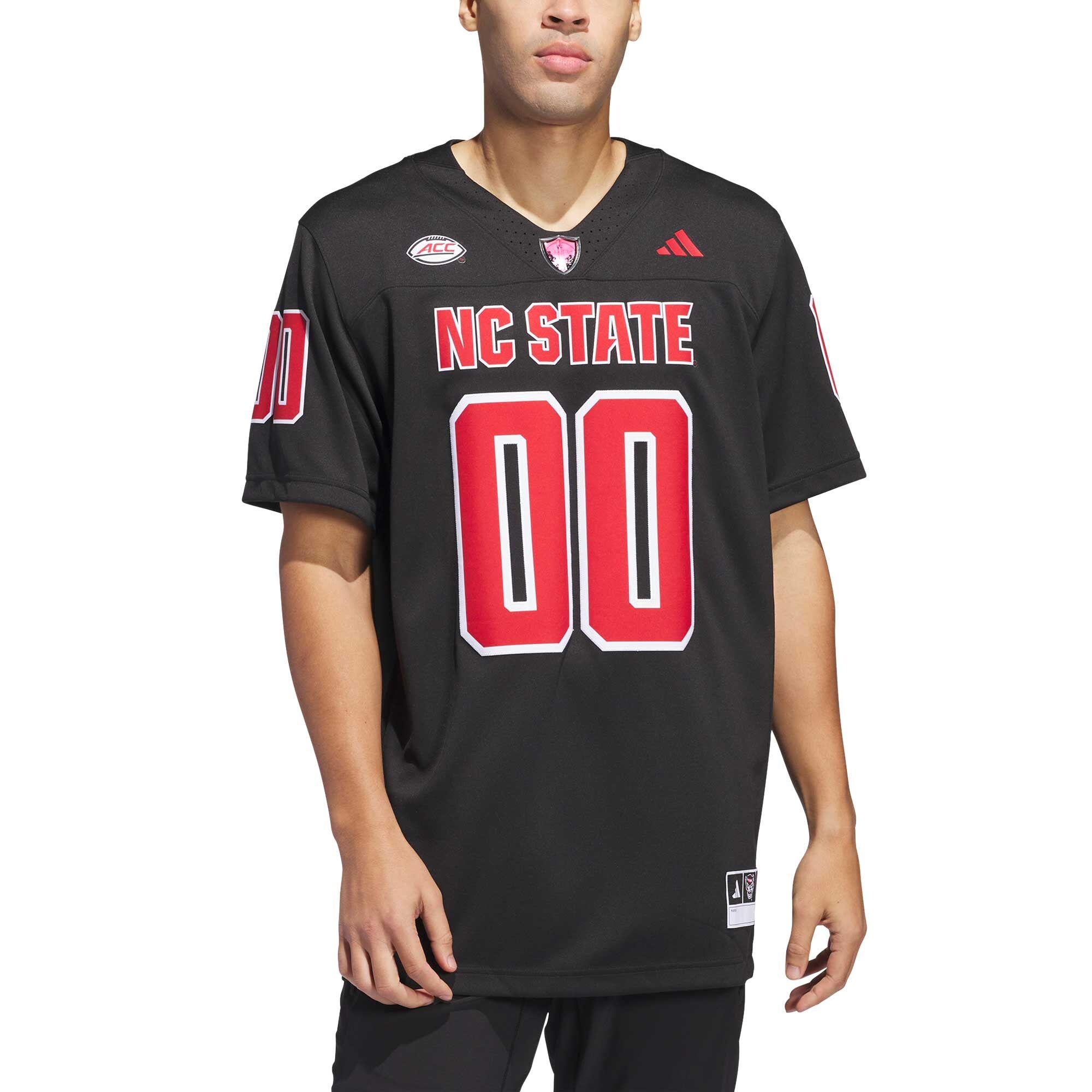 adidas #00 Black NC State Wolfpack Premier Strategy Jersey