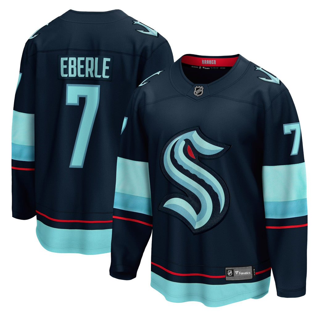 Seattle Kraken Jordan Eberle Fanatics Navy Home Breakaway Player Jersey
