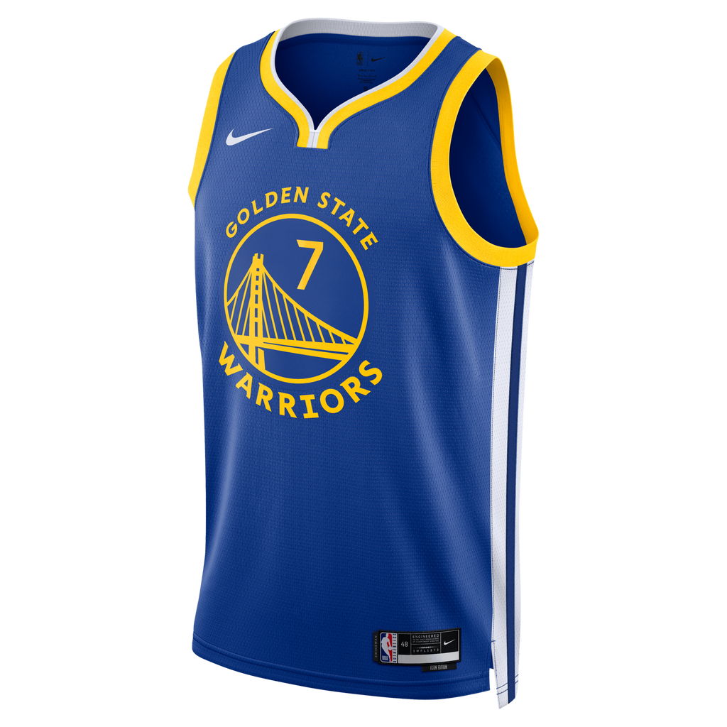 Golden State Warriors Nike Icon Edition Swingman Jersey - Royal - Kristaps Porzi??is