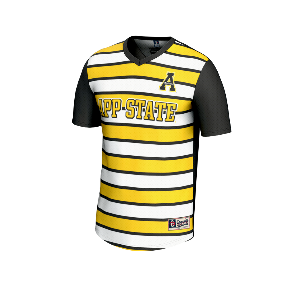 GameDay Greats #25 Black Appalachian State Mountaineers Lightweight Soccer Fashion Jersey