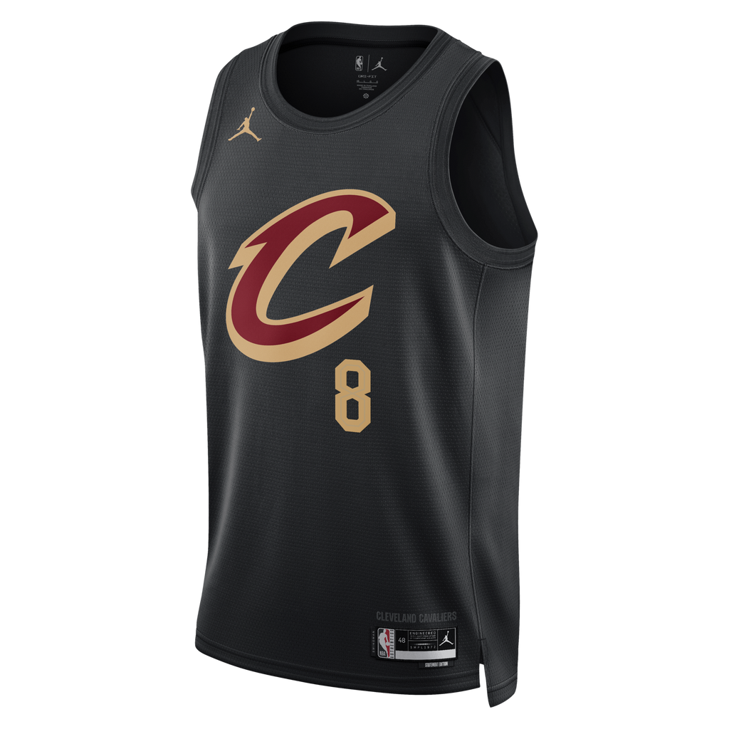 Cleveland Cavaliers Jordan Brand Statement Edition Swingman Jersey - Black - Dennis Schröder