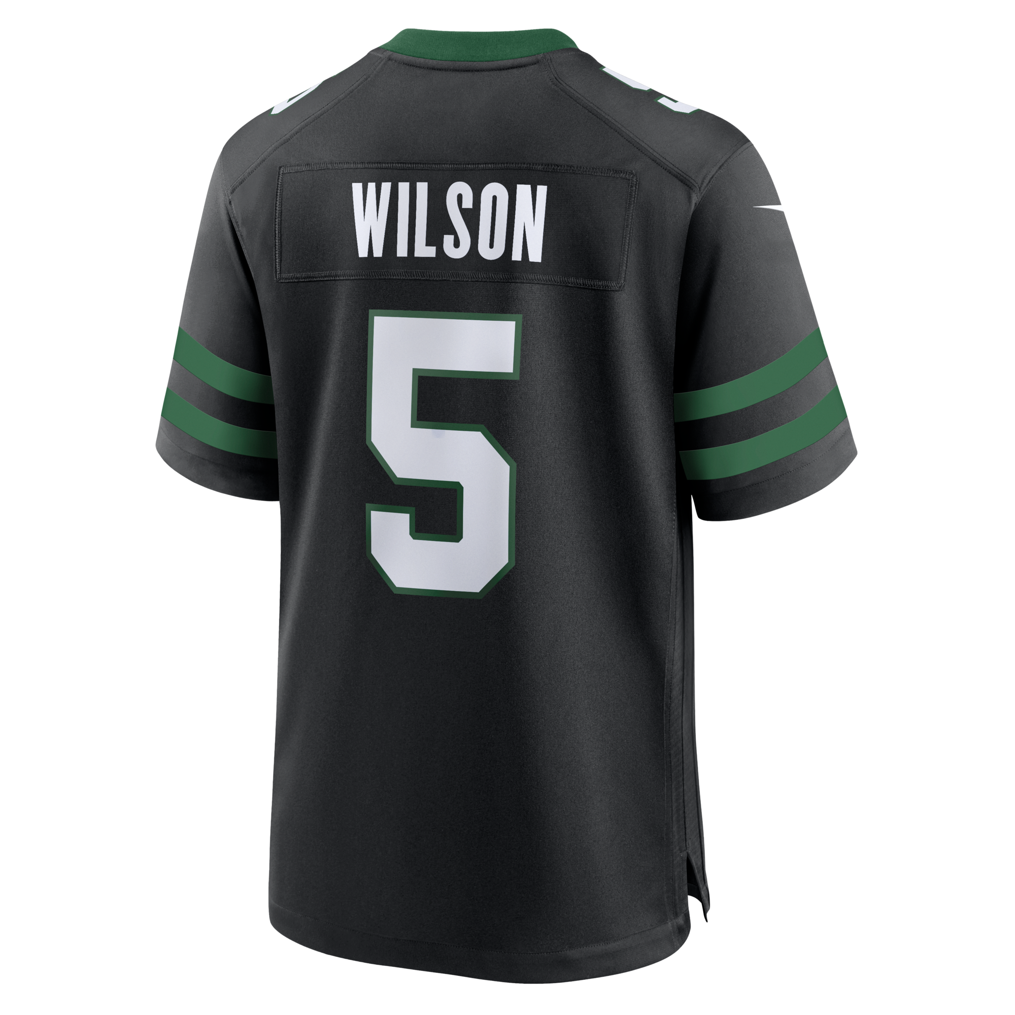 New York Jets Garrett Wilson Nike Legacy Black Alternate Game Jersey