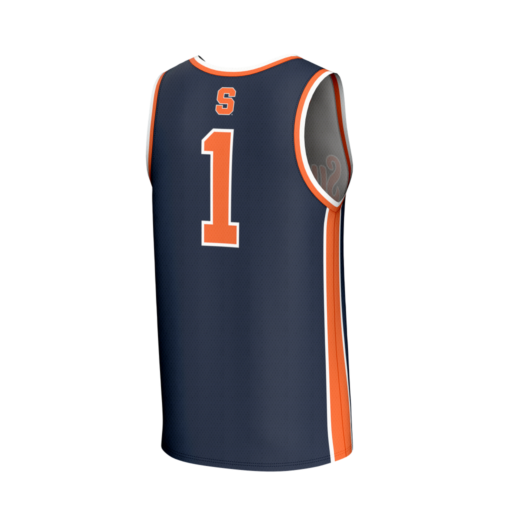 GameDay Greats Navy Syracuse Orange Lightweight Collegiate Basketball Fashion Jersey