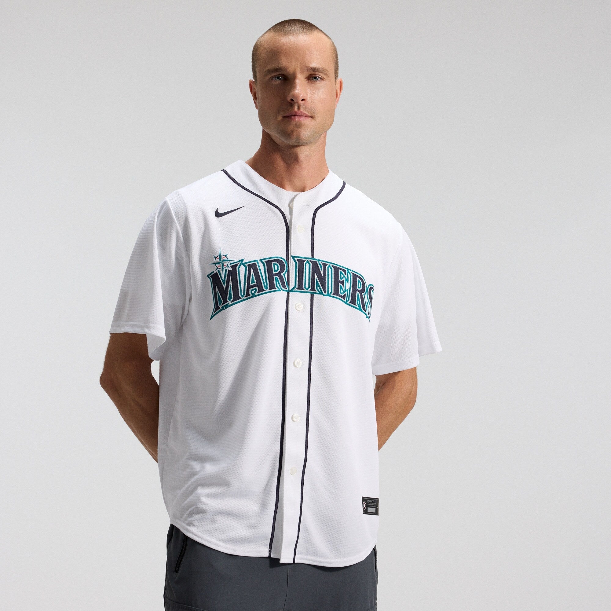Seattle Mariners Luis Castillo Nike White Home Replica Jersey