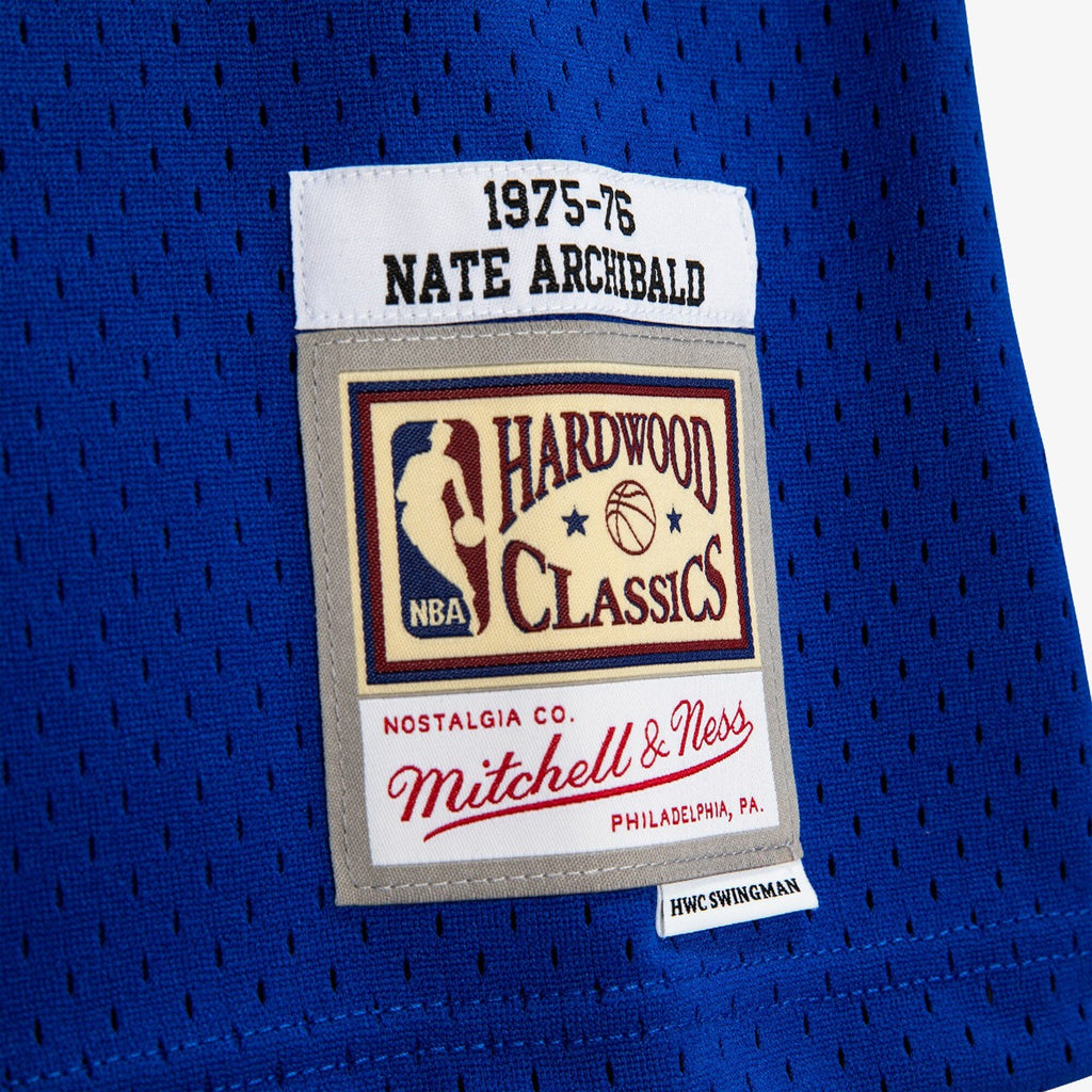 Kansas City Kings Mitchell & Ness Nate Archibald 1975 Swingman Authentic Jersey - Royal Blue
