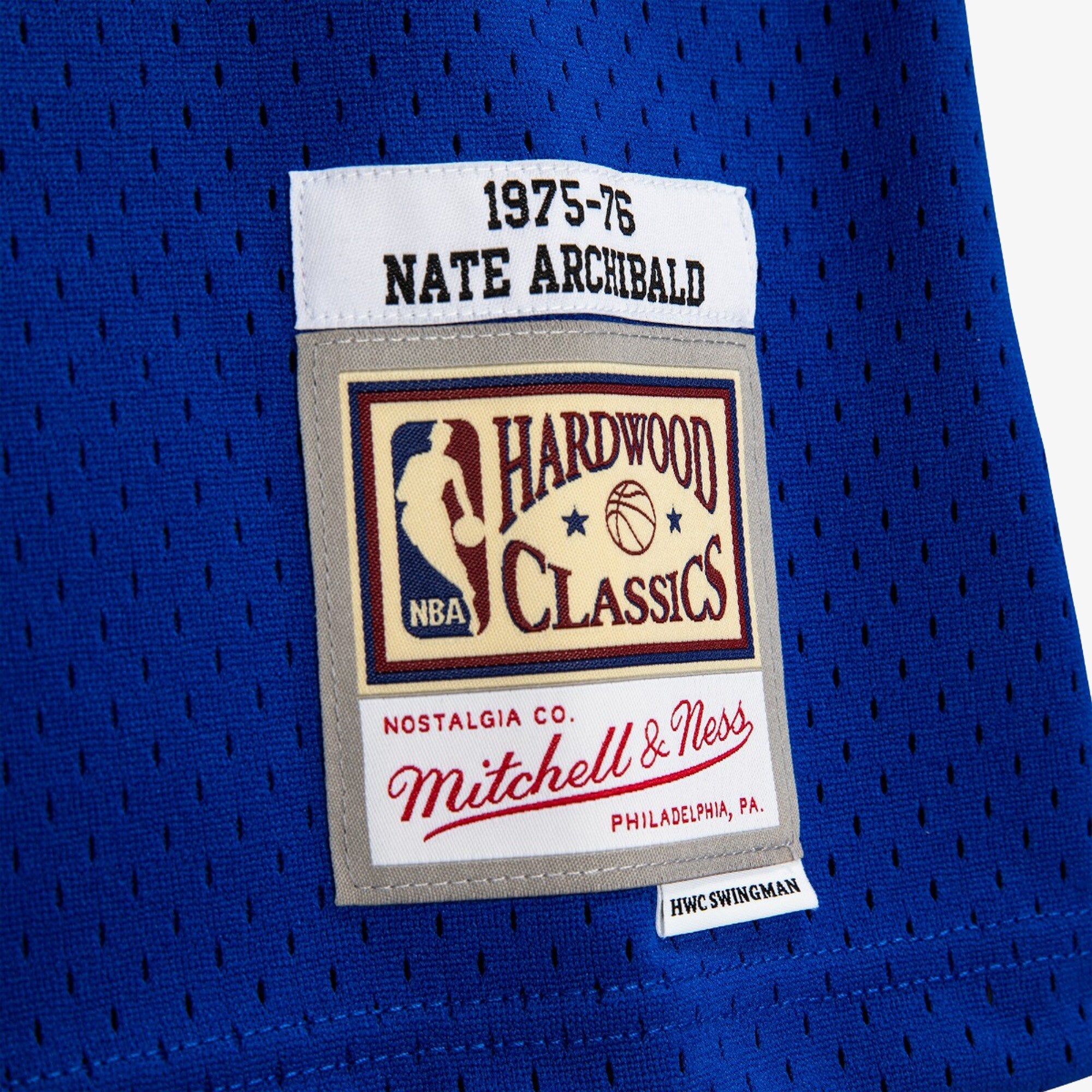 Kansas City Kings Mitchell & Ness Nate Archibald 1975 Swingman Authentic Jersey - Royal Blue