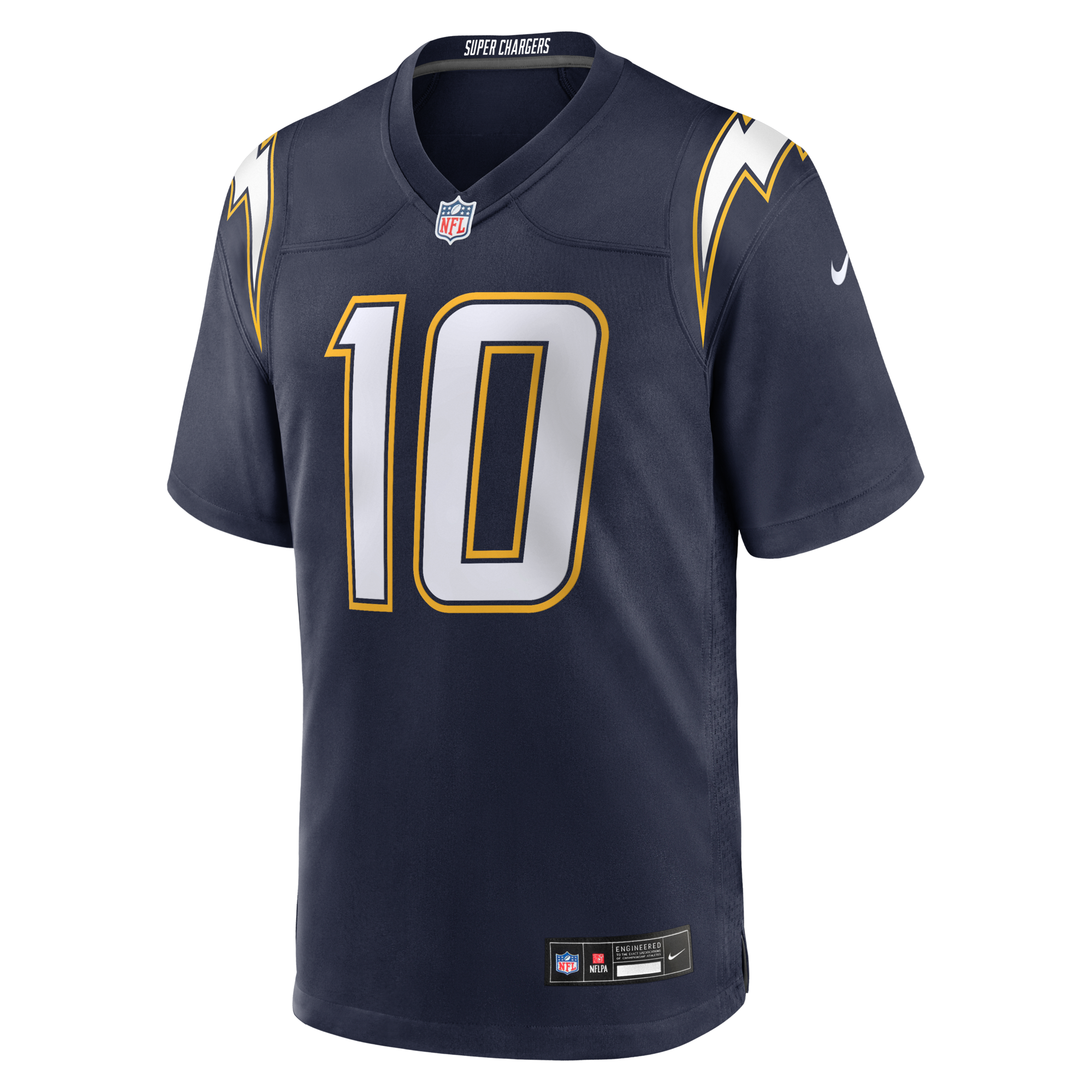 Los Angeles Chargers Justin Herbert Nike Navy Alternate Super Chargers Game Player Jersey