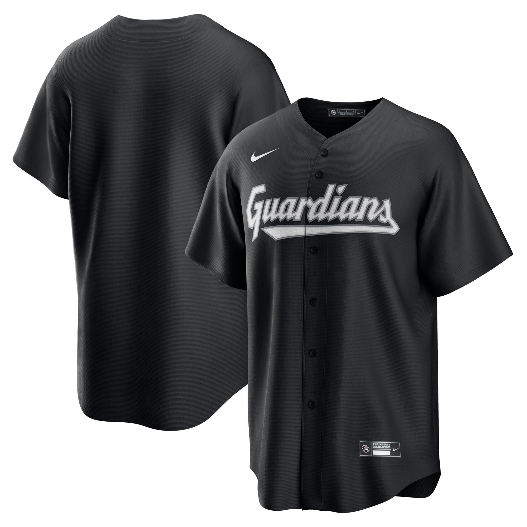Cleveland Guardians Nike Black Replica Jersey