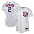 Male Chicago Cubs Nico Hoerner Nike White Home Replica Jersey