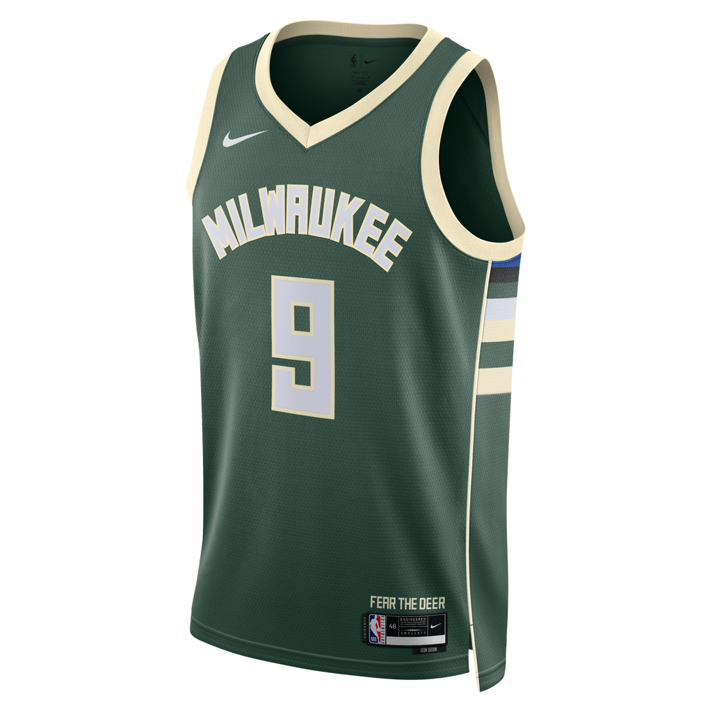 Milwaukee Bucks Nike Icon Edition Swingman Jersey - White - Kel'el Ware
