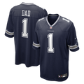 Dallas Cowboys Number 1 Dad Nike Navy Game Jersey