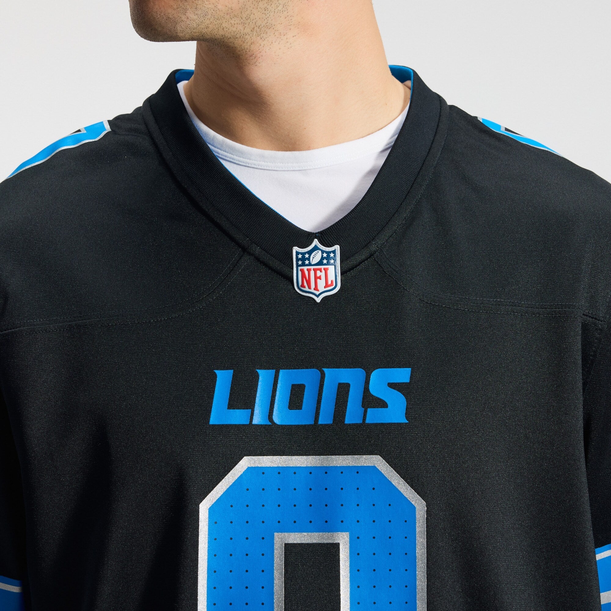 Detroit Lions Jahmyr Gibbs Nike Black 2nd Alternate Game Player Jersey