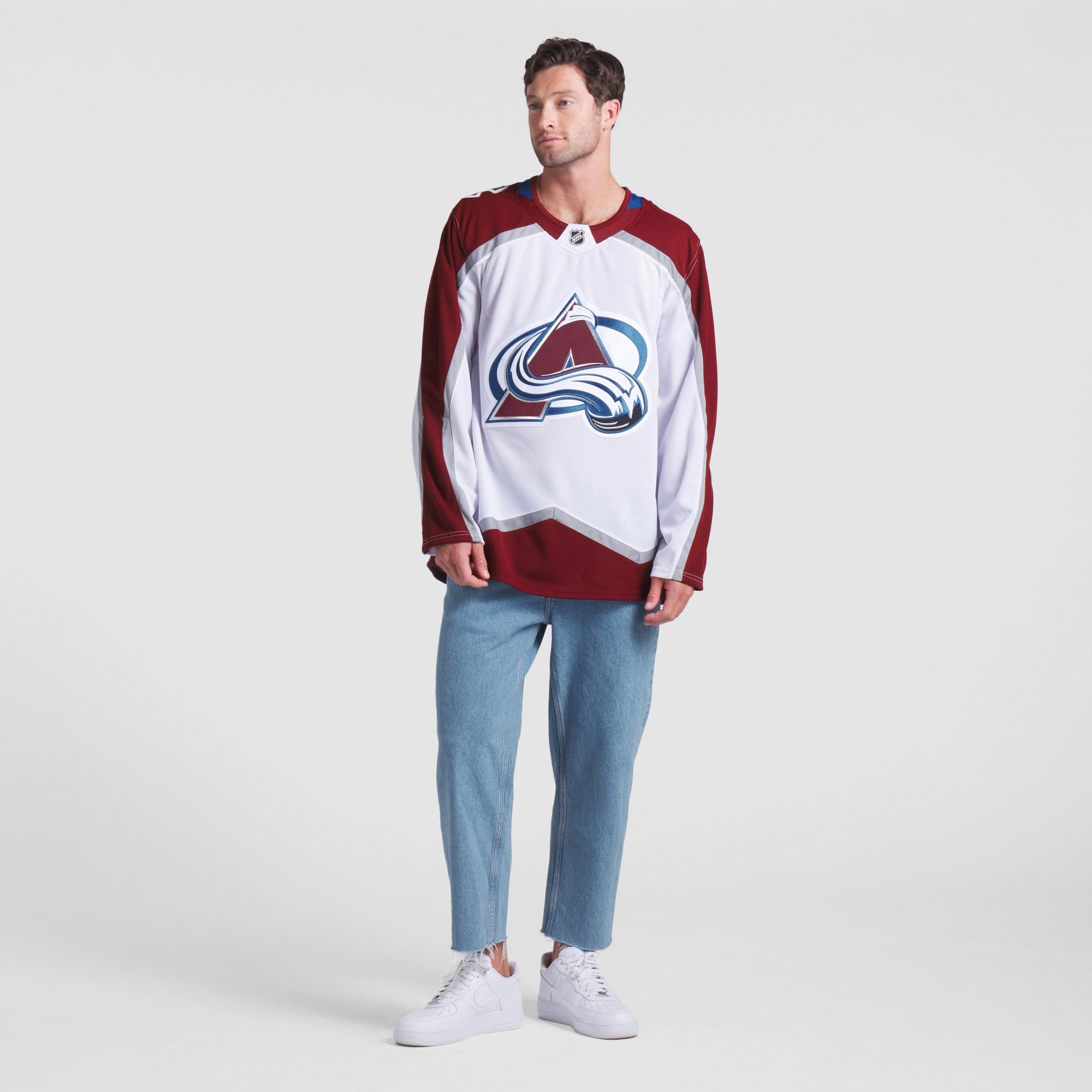 Colorado Avalanche Fanatics White Away Premium Jersey