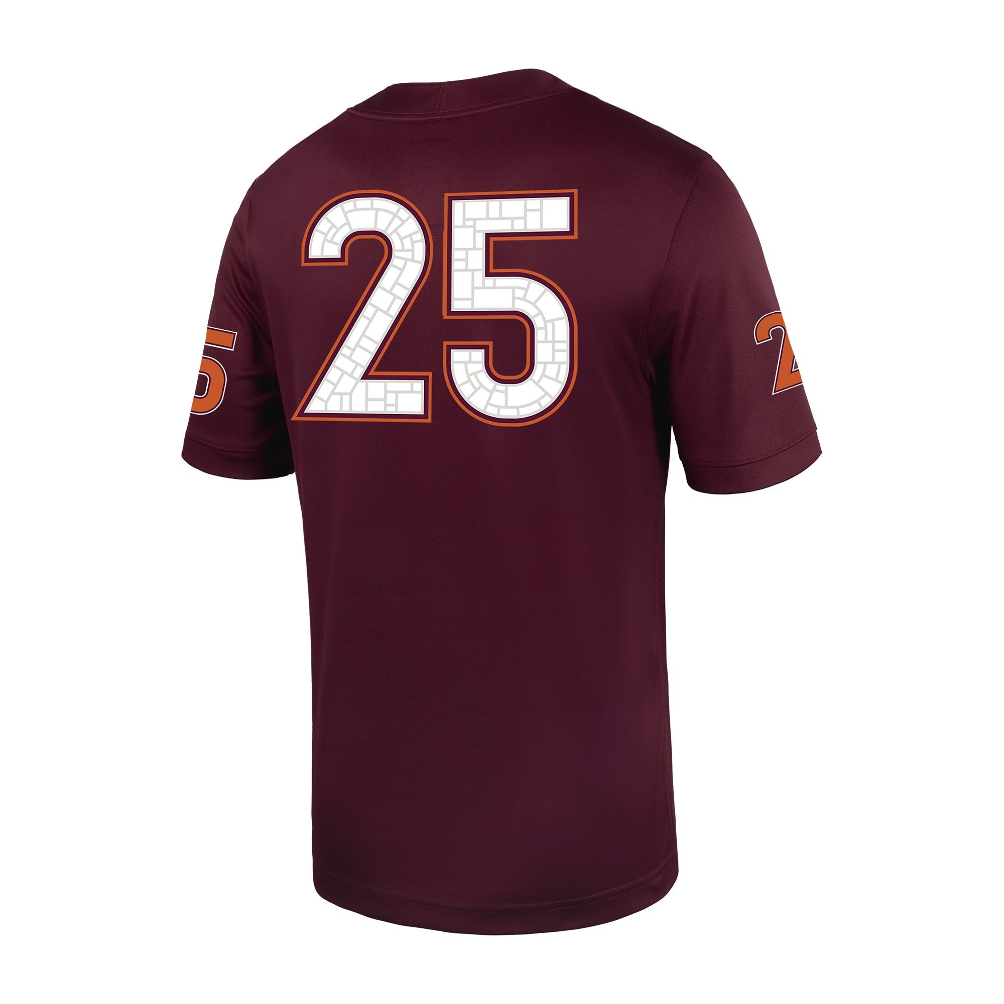 Nike #25 Maroon Virginia Tech Hokies Untouchable Football Jersey
