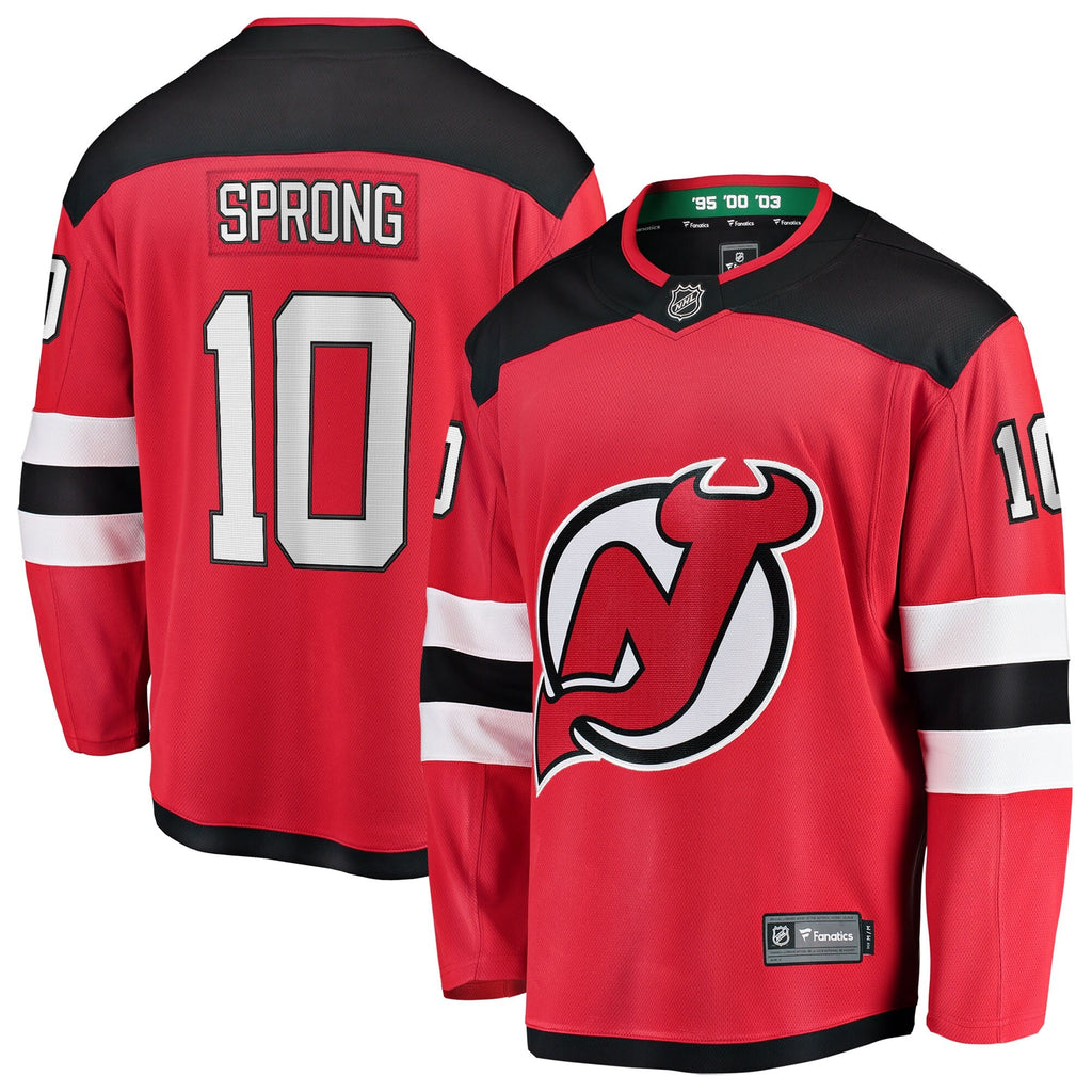 New Jersey Devils Daniel Sprong Fanatics Red Home Breakaway Jersey