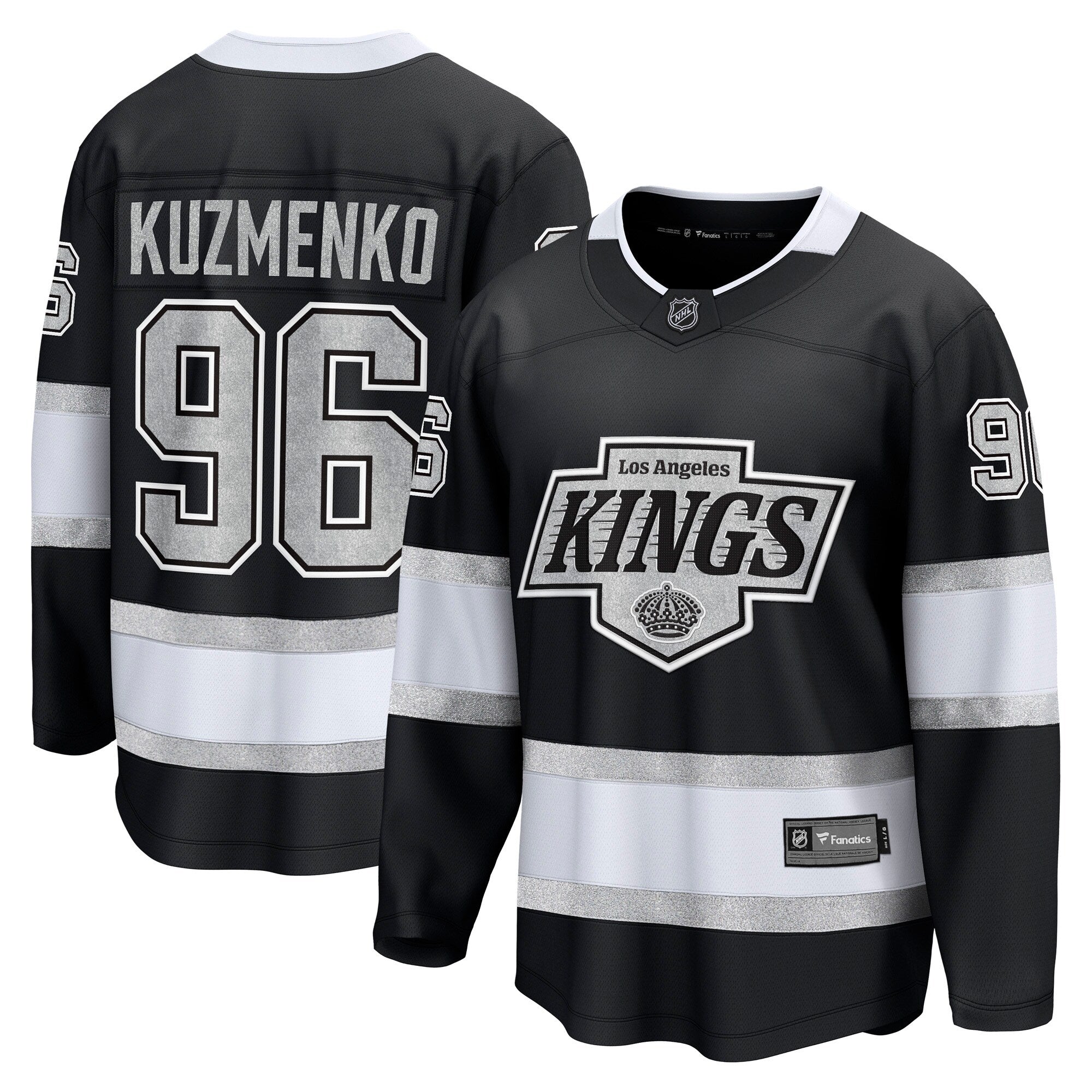 Los Angeles Kings Andrei Kuzmenko Fanatics Black Home Breakaway Jersey