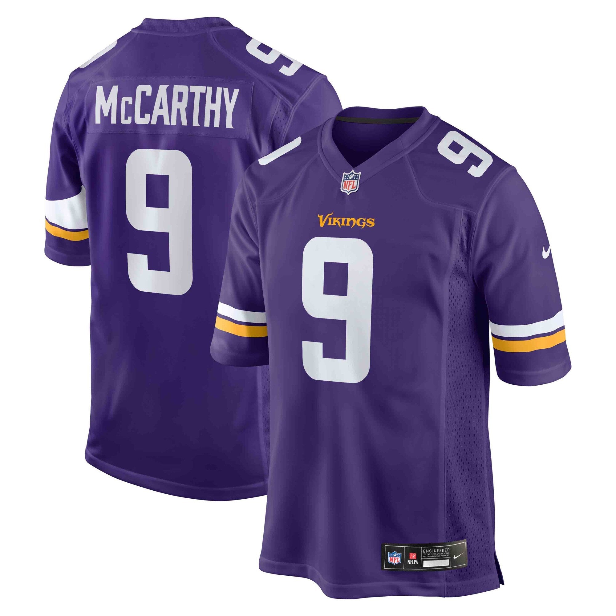 Minnesota Vikings J.J. McCarthy Nike Purple Player Game Jersey