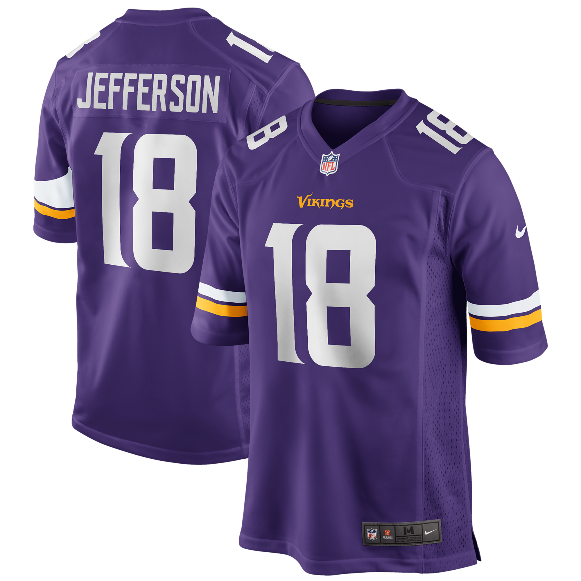 Minnesota Vikings Justin Jefferson Nike Purple Player Game Jersey