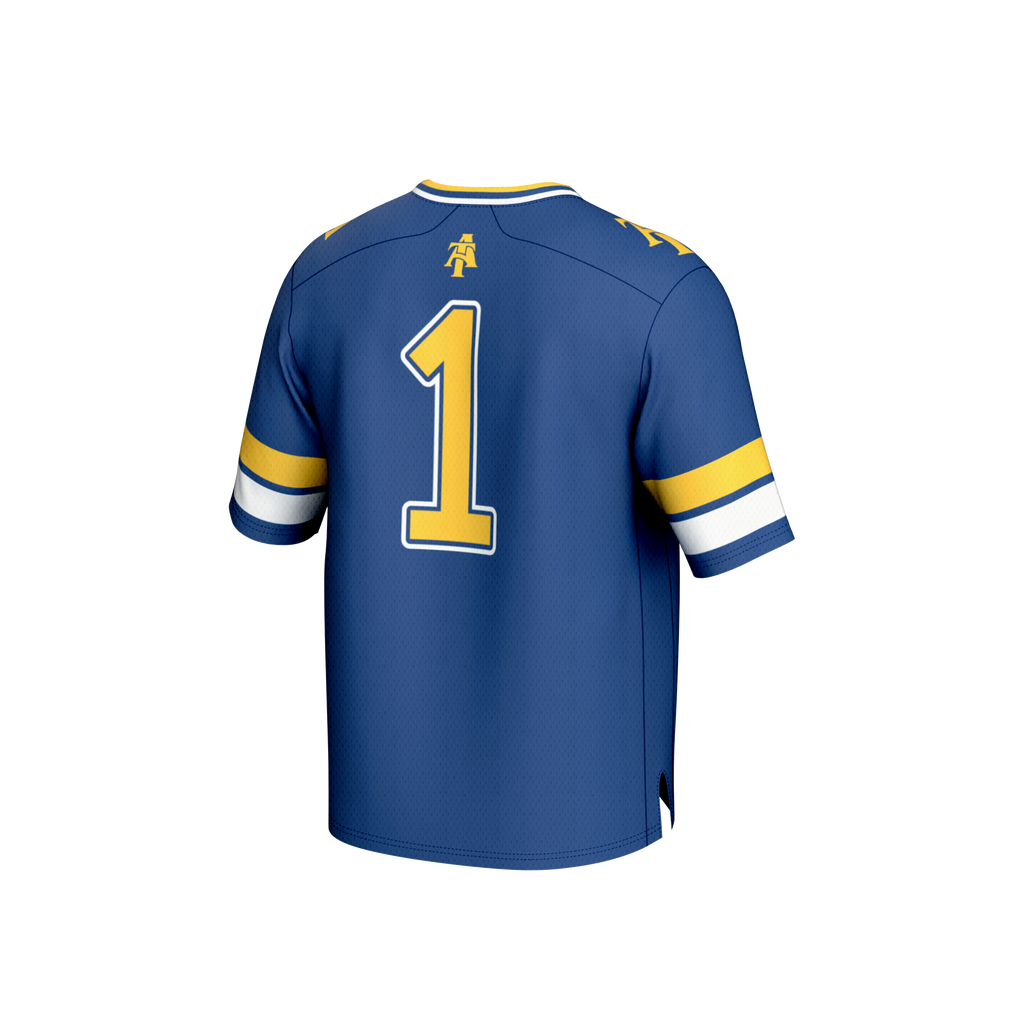 GameDay Greats #1 Navy North Carolina A&T Aggies Lightweight Collegiate Football Fashion Jersey
