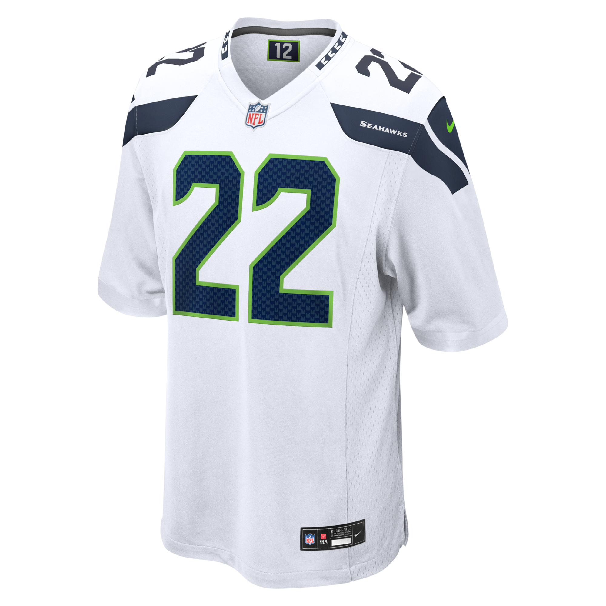 Seattle Seahawks Rashid Shaheed Nike White Game Jersey