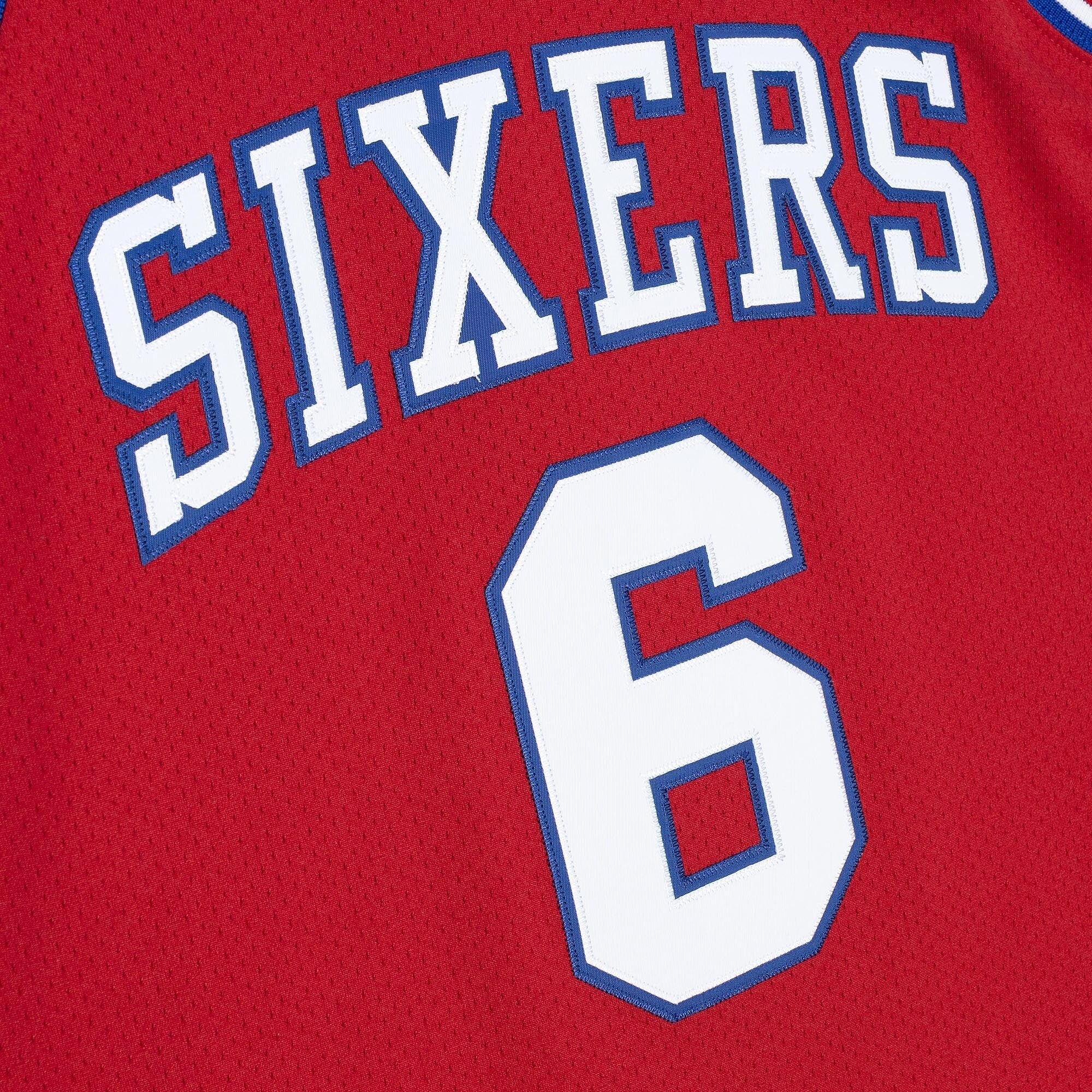 Philadelphia 76ers Mitchell & Ness Julius Erving 82-83 Authentic Road Jersey - Scarlet