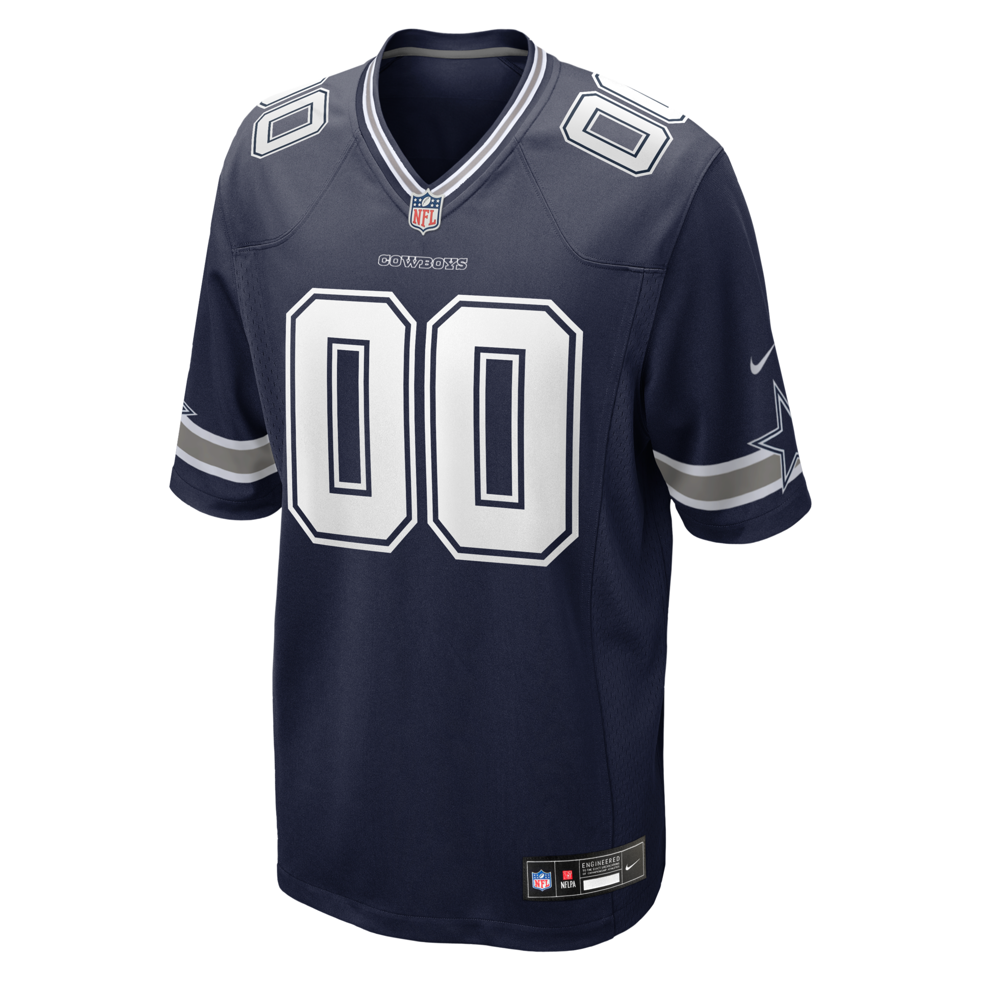 Dallas Cowboys Nike Navy Custom Game Jersey